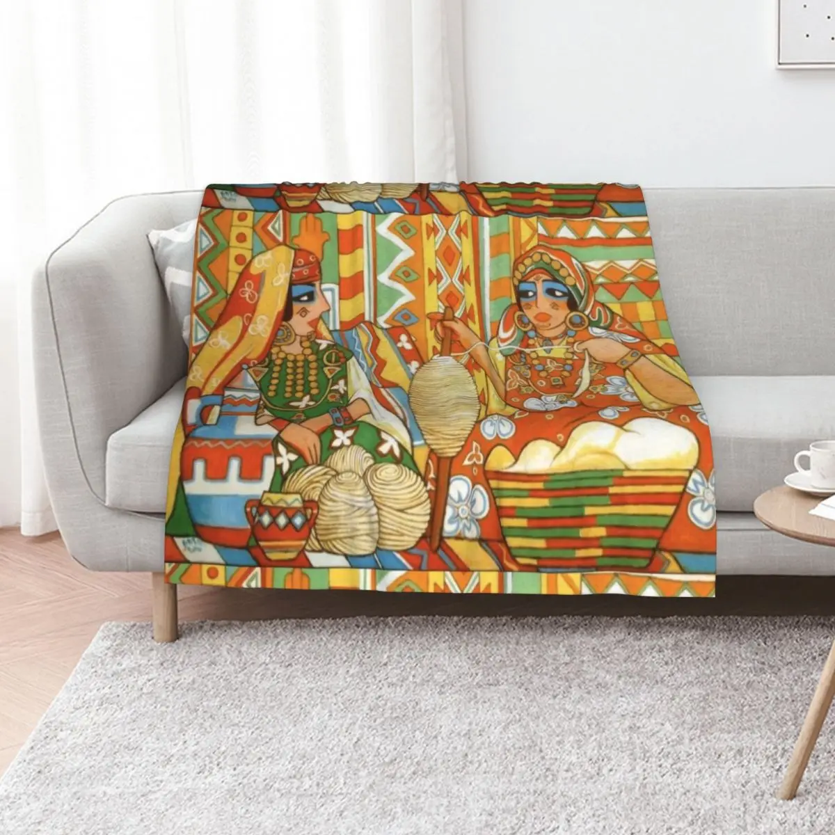 Amazigh Berber Traditional culture Throw Blanket Stuffeds christmas gifts Retros Summer Beddings Flannels Blankets