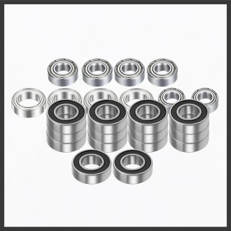 24Pcs Sealed Ball Bearing Set for Kyosho Inferno MP11 1/8 RC Buggy MR105 695 MR106 688 Upgrade Replacement Bearing Kit