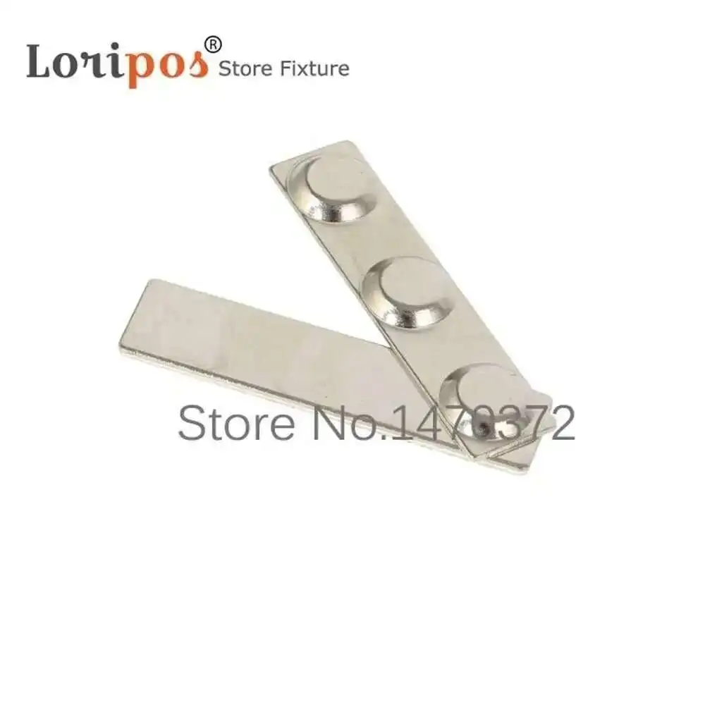 10pcs Magnet Name Badge Metallic Metal Strong Magnetic Badge Fastener Holder Card Name Id Tag