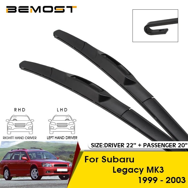 Car Wiper Blades For Subaru Legacy MK3 1999-2003 Windshield Windscreen Front Window Blades 22