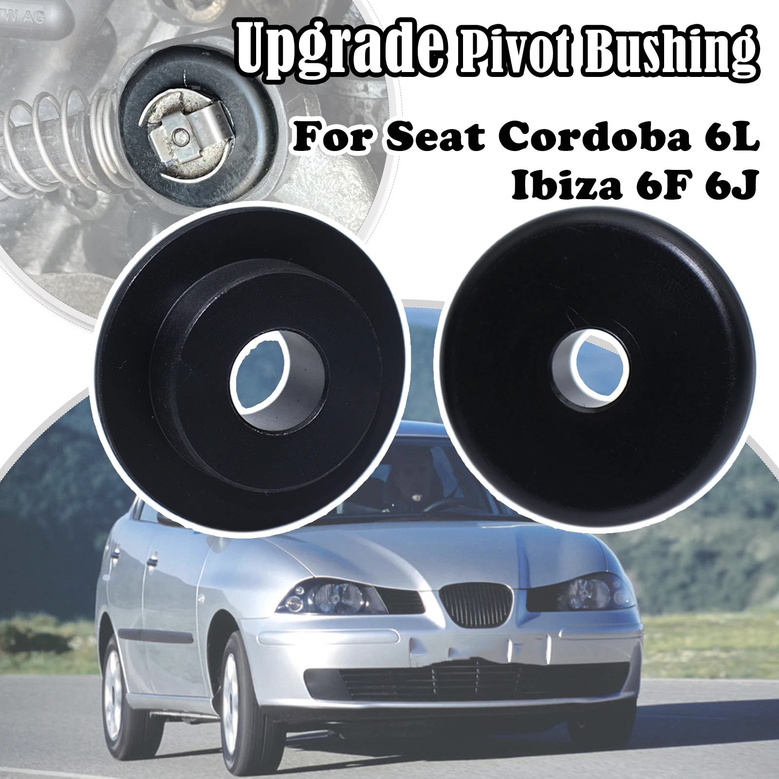 

Upgrade Pivot Bushing For Seat Cordoba 6L Ibiza 6F 6J Manual Gear Selector Shift Cable end Linkage Lock Washer Retaining Clip