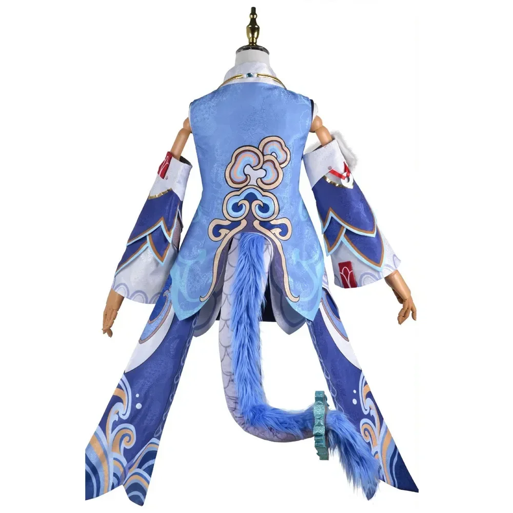 Gioco Honkai Star Rail Bailu Costume Cosplay parrucca Set