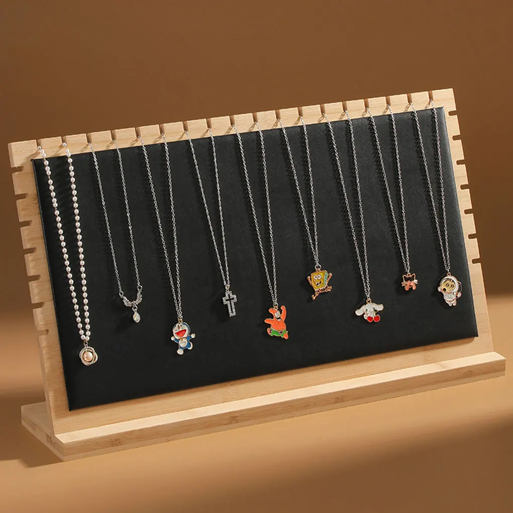 Wood Made Necklace Display Stand Scratch-proof And Anti-corrosion For Home Storage Bracelet