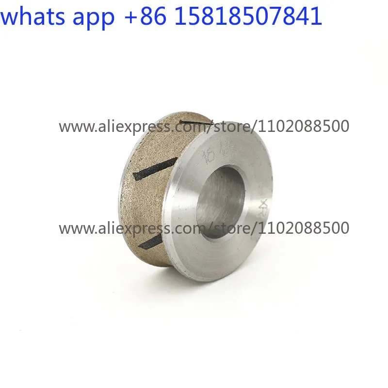 Bronze sintered diamond wheel 50mm profiled straight edge diamond wheel inner hole grinding wheel