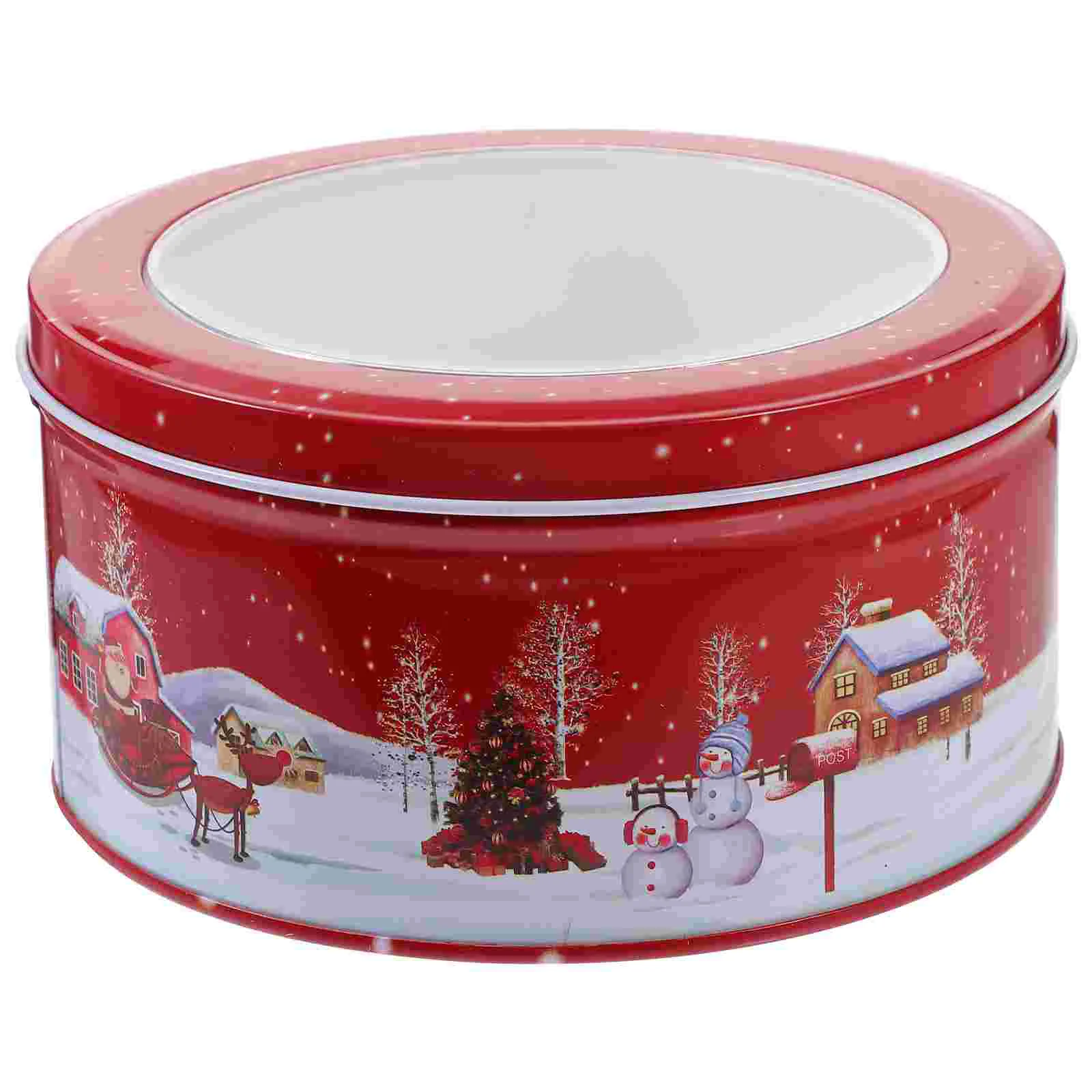 Christmas Tin Box Candy Storage Holder Sweet Container Tins Gift Boxes for Presents