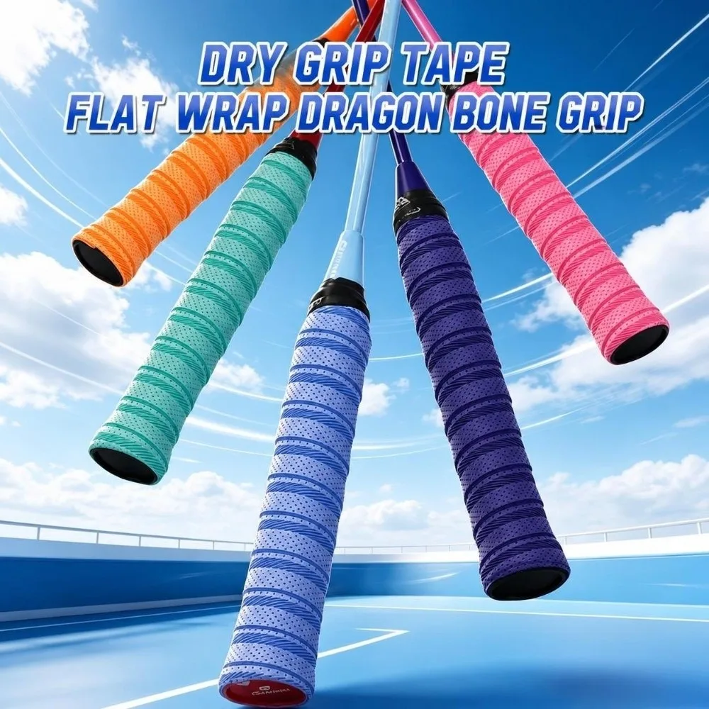 Sticky Racket Overgrip Perforated Diagonal Texture Handle Wrap Tape Protective Film Coating Sports Handle Grip