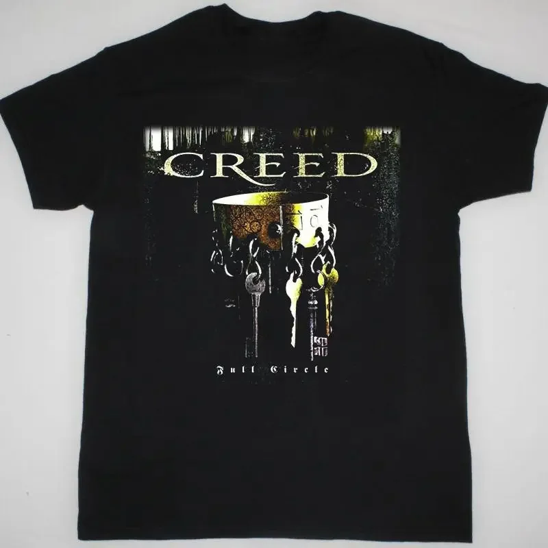 NEW Creed Full Circle  Cotton Black All Size T Shirt VC1570