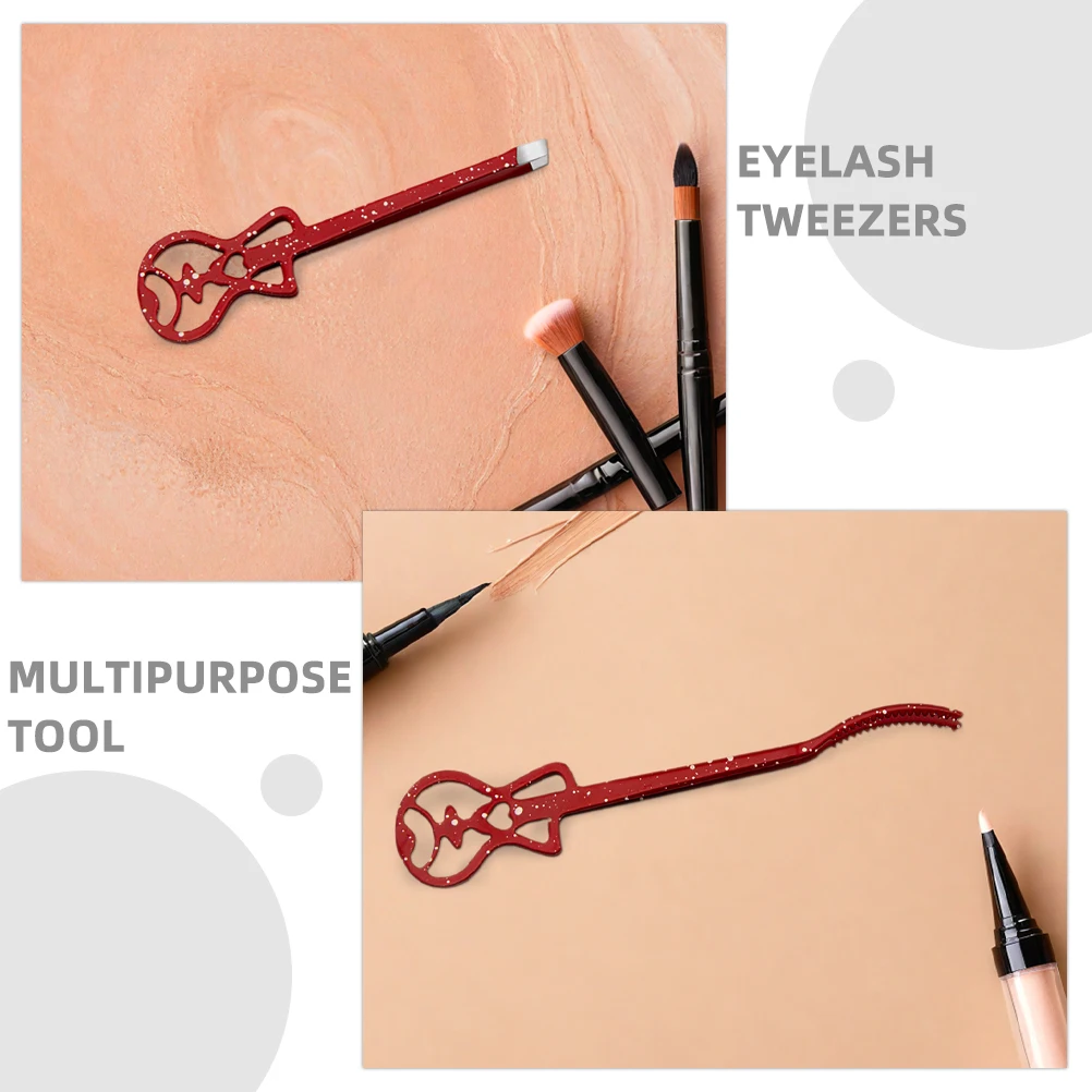 2개입 속눈썹 연장 핀셋 스테인리스 스틸 속눈썹 정밀 컬러 가짜 속눈썹 적용 도구 눈썹 스타일링 핀셋
