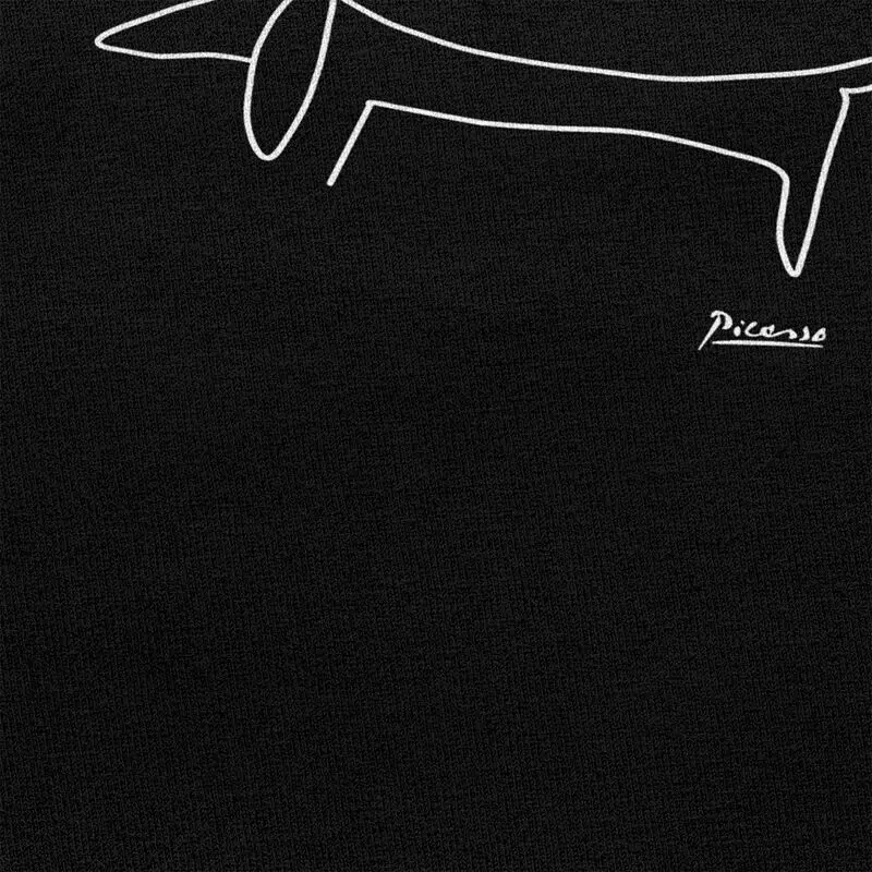 Custom Gorgeous Pablo Picasso Dog Dachshund T Shirt Men Short Sleeved 100% Cotton T-shirt Leisure Tee Fashion Tshirts