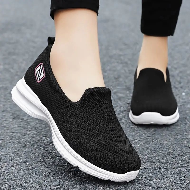 Bahar kadın loafer\'lar rahat kadın ayakkabı üzerinde Sip bale daireler çorap Sneakers tenis Zapatilas Mujer kadınlar rahat ayakkabılar