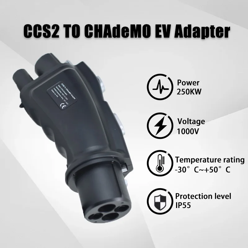 CCS2 To Chademo Universal Car EV Charger Adapter 250A 1000V Electric Vehicle DC Charging Station CCS COMBO2 To CHADEMO Convertor