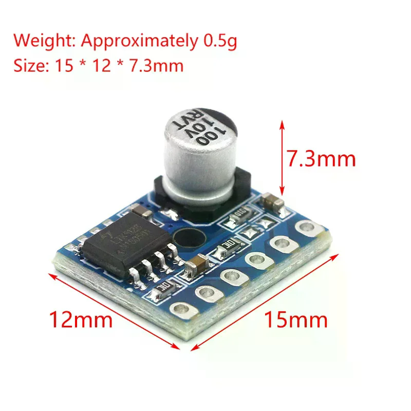 5W Class D Digital Amplifier Board 5128 Amplifier Board Mono Audio Module Low Distortion Volume Up Module Sound Enhancement