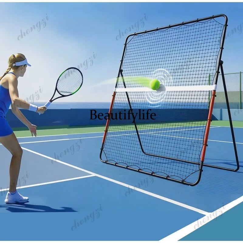 Tennis rebound trainer single play rebound rebound net swing serve practice auxiliary equipment
