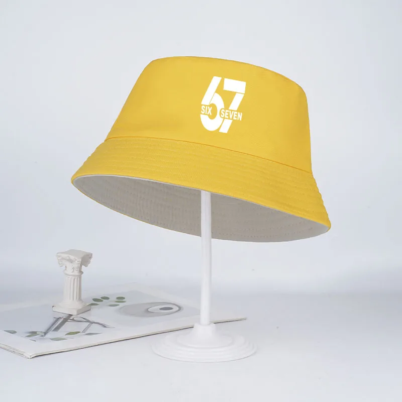 67 Digital Print Fisherman's Hat for Children Ages 2–6: Simple and Stylish SIX SEVEN Patterned Sun Hat—Perfect Gift for Kids view 5