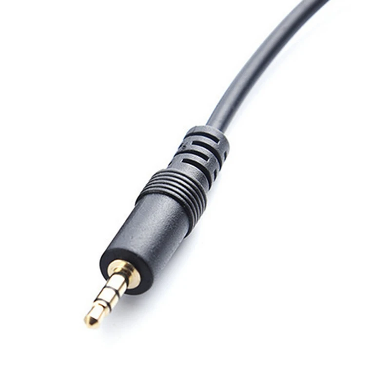 OUVU-3.5mm 3-Pole Stereo Stekker naar 3-Pin AV Video Schroef Shield 30 cm Balun Terminal Jack Connector Adapter Kabel