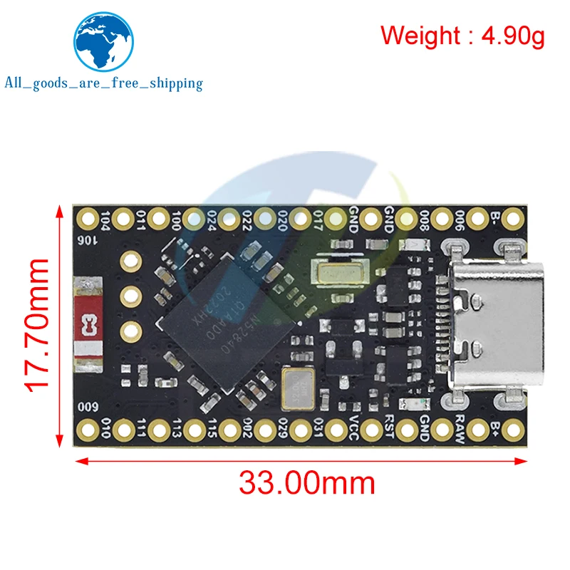 1/3 шт. NRF52840 макетная плата, совместимая с красивой! Nano V2.0 Bluetooth-управление зарядкой Pro Micro NRF52840