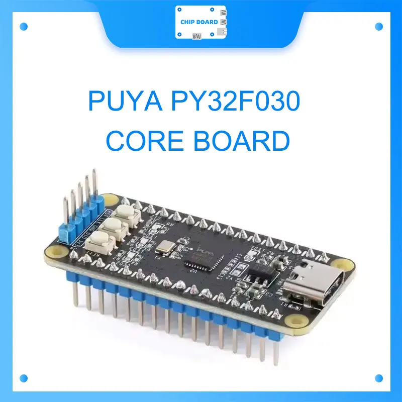 

Макетная плата CNX PY32F030 — MCU Puya Cortex-M0+, 64 КБ флэш-памяти/8 КБ ОЗУ, совместимая с Arduino
