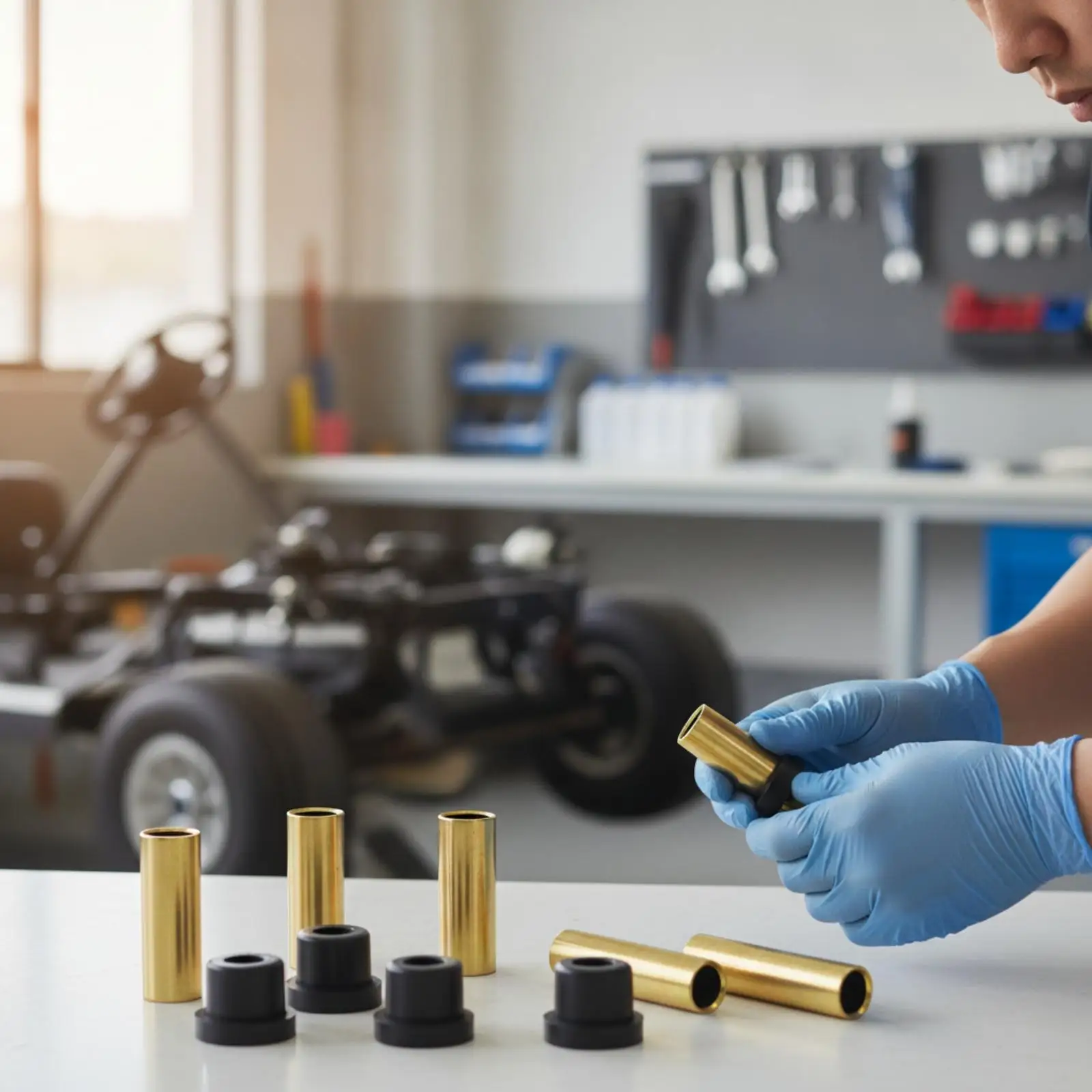 Automotive Suspension Bushing Replacement Set for Eliminating Play in Linkage and Improving Response