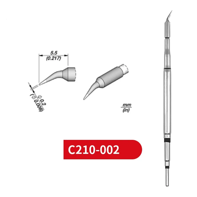 

C210 002 Soldering Tips for JBC SUGON AIFEN Soldering Station Solder Iron Tips For T210 Soldering Handle 028 001 014