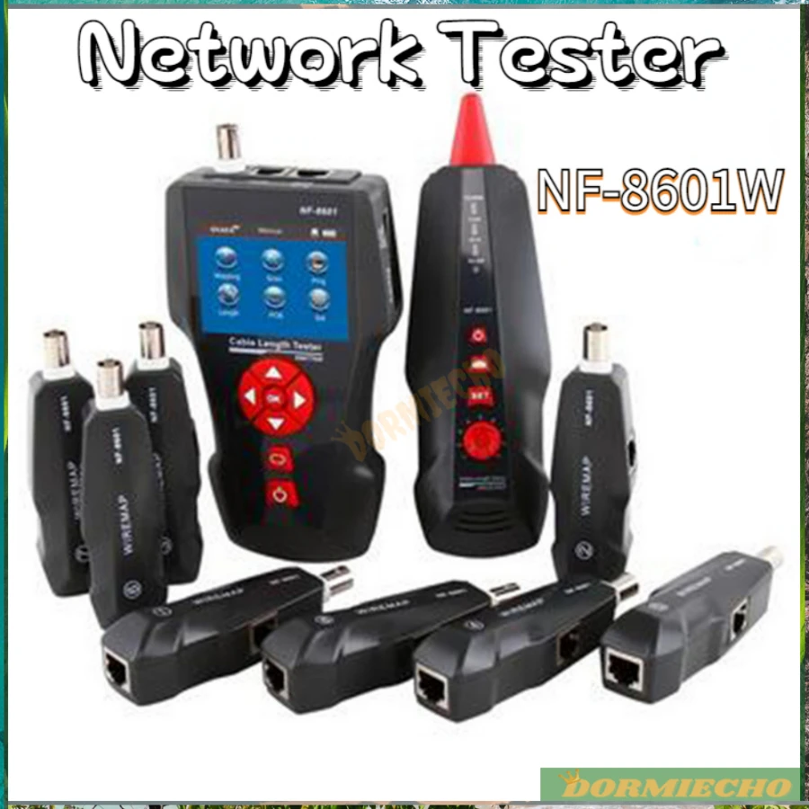 

Multipurpose NF-8601W Network Tester POE/PING With 8pcs Remot Tester Measure Original Updated Function Cable Length Line Tracker