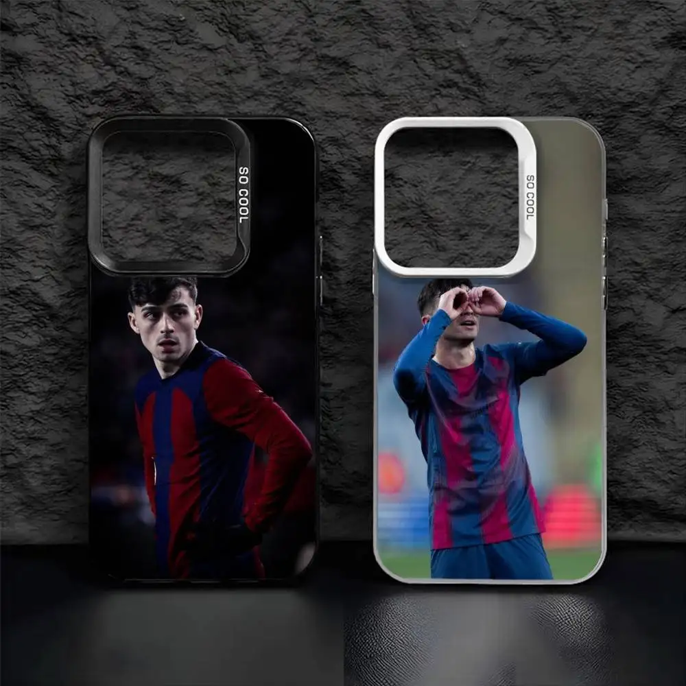 

S-Spanish Footballer P-Pedri Phone Case For iPhone 16,15,14,13,12,17,Pro,MAX Black Matte Shockproof Cover
