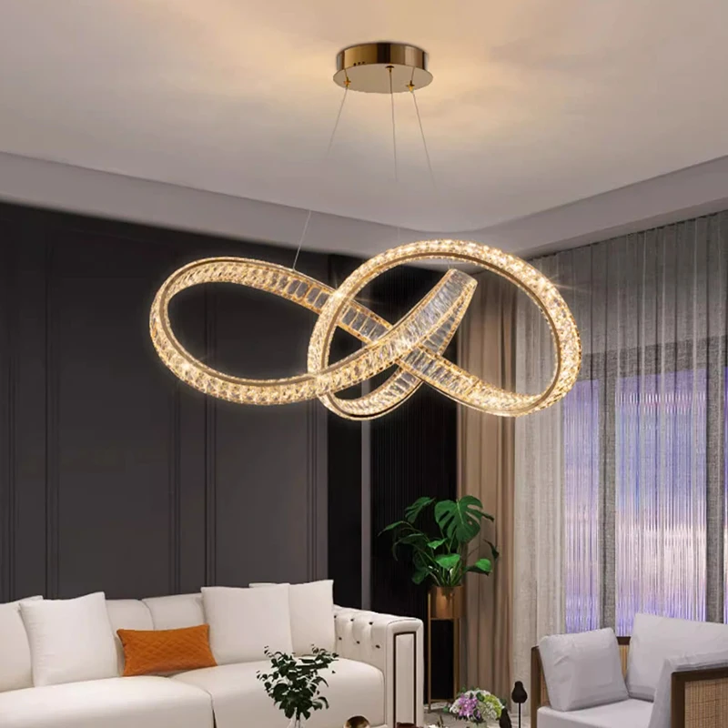 

Modern Crystal stair chandelier lights indoor lighting Ceiling lamp hanging light led Chandeliers for living room indoor lightin