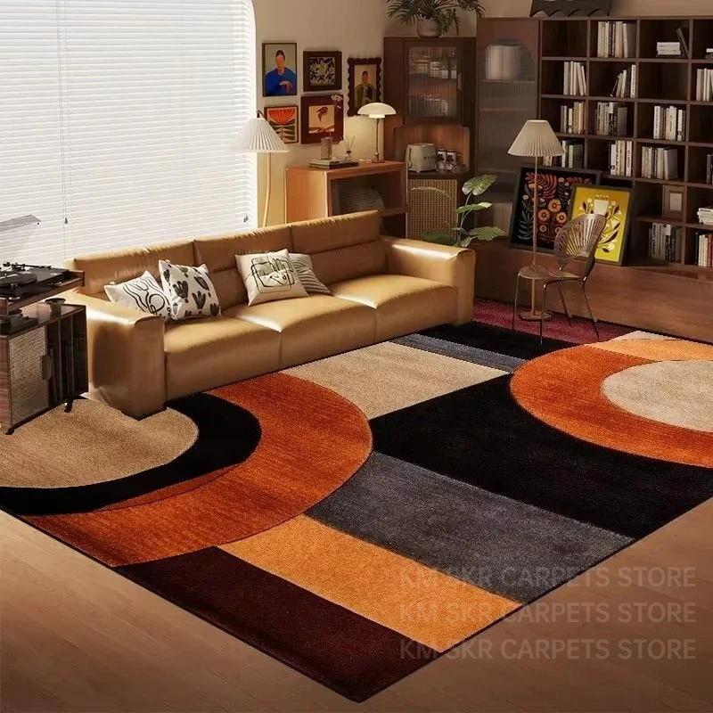 Nordic Multi Color Living Room Carpet Modern Geometry Sofa Coffee Table Rug Home Decor Bedroom Bedside Soft Floor Mats Non-slip
