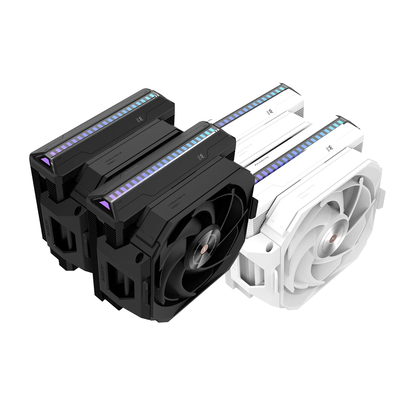 ALSEYE W700Pro Air-cooled radiator Dual-tower 7 heat pipe desktop computer CPU cooler with ARGB lighting and audio effect