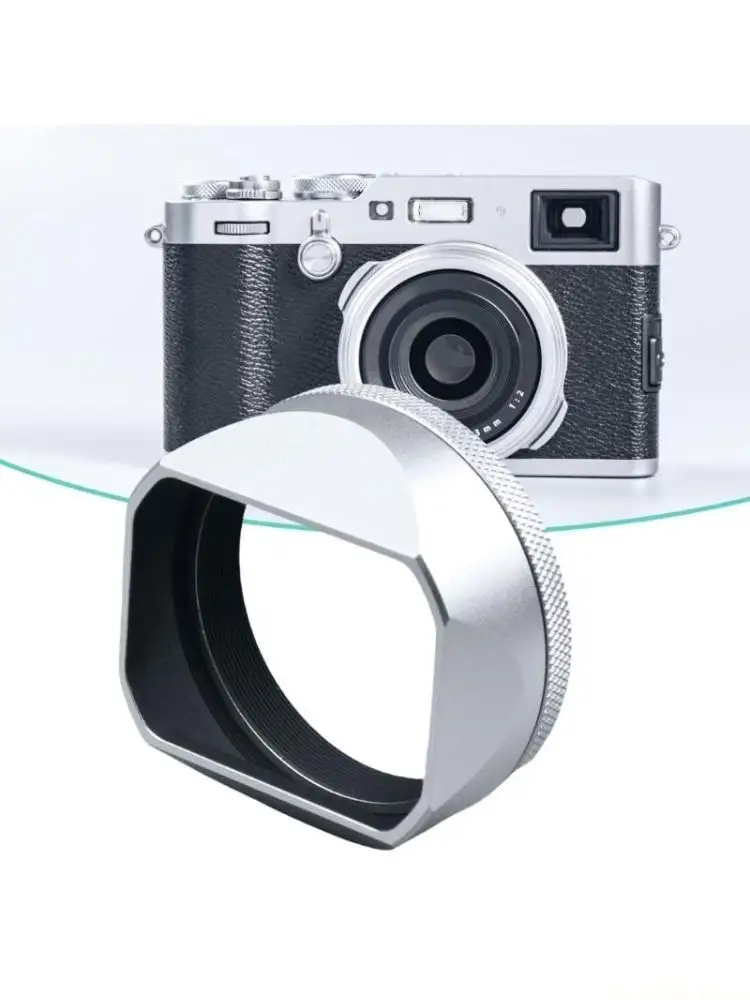 E56B Lens Hood Replacement Lens Shade for X100VI X100V Cameras Lens Protective Cover Caps Sunshade Screen Protector