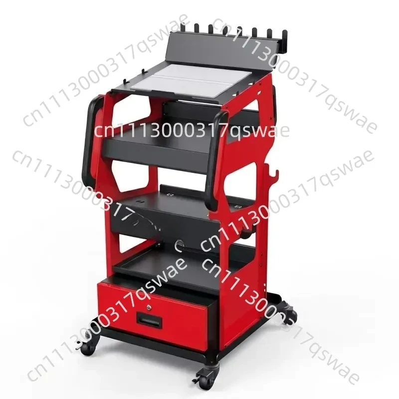 Multi-function tool cart for orderly placement of tools/equipment