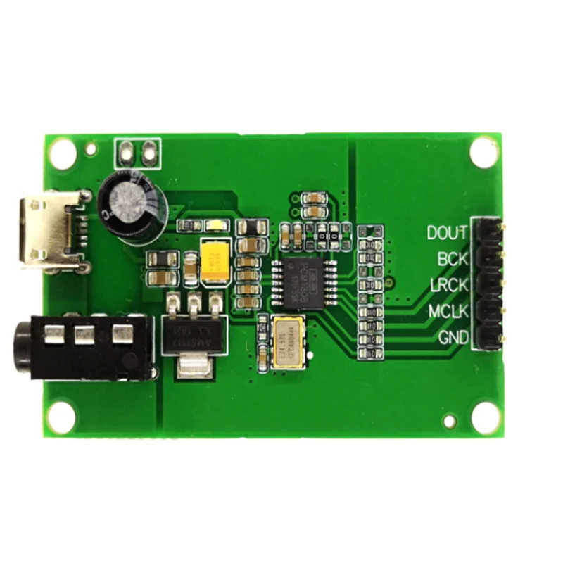 1PCS PCM1808 Stereo ADC Acquisition Module, Single-Ended 3.5mm AUX Analog Audio Input Convert to I2S Digital Signal Output