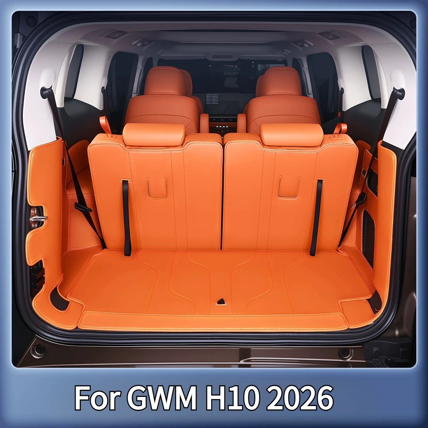 For GWM H10 2026 Full-Coverage Trunk Mat Leather Waterproof and Wear-Resistant Cargo Mat Interior Accessory