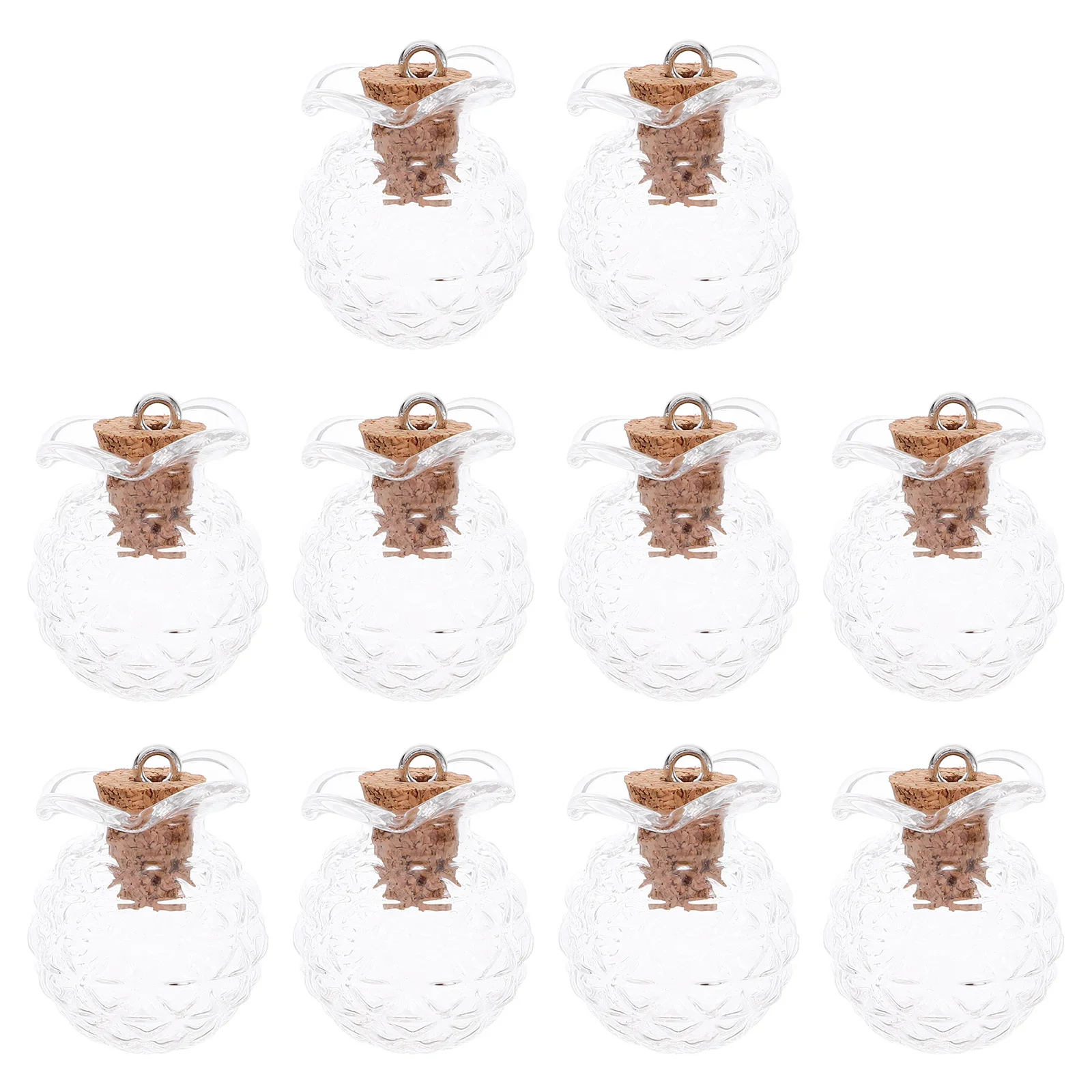 

10 Sets Wishing Bottle Drifting Bottles Corks Little with Glass Message Small Mini
