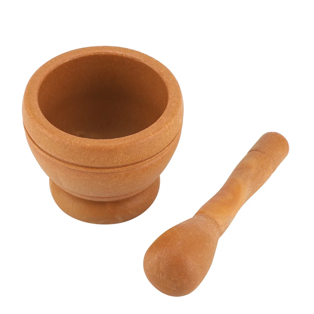Handmortel en stamper set, handmatige plastic knoflookpers, kruiden- en specerijenmortel en stamper, maalkom, keukengereedschap