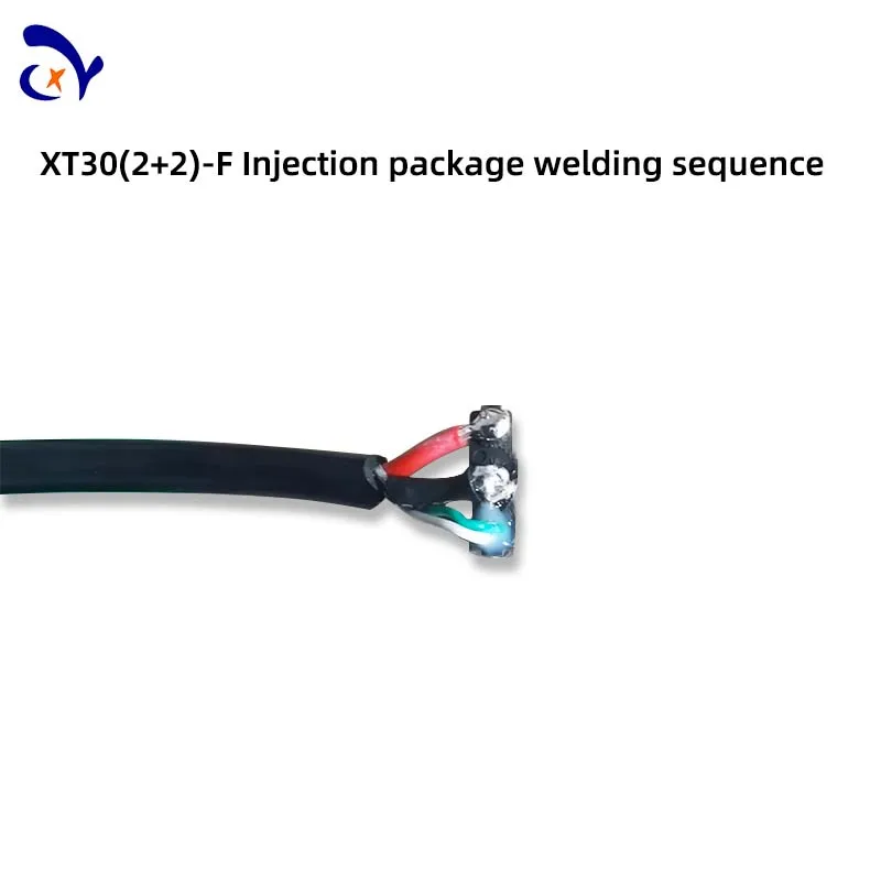 1PCS Amass XT30(2+2)-F Double head injection molding wire XT30 with signal pin plug