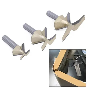 R18/R30/R50 Frees Voor Houten Deur Kast Boog Buigen 1/2 Schacht Buigen Boog Geïntegreerde Mes Houtbewerking Router Bits