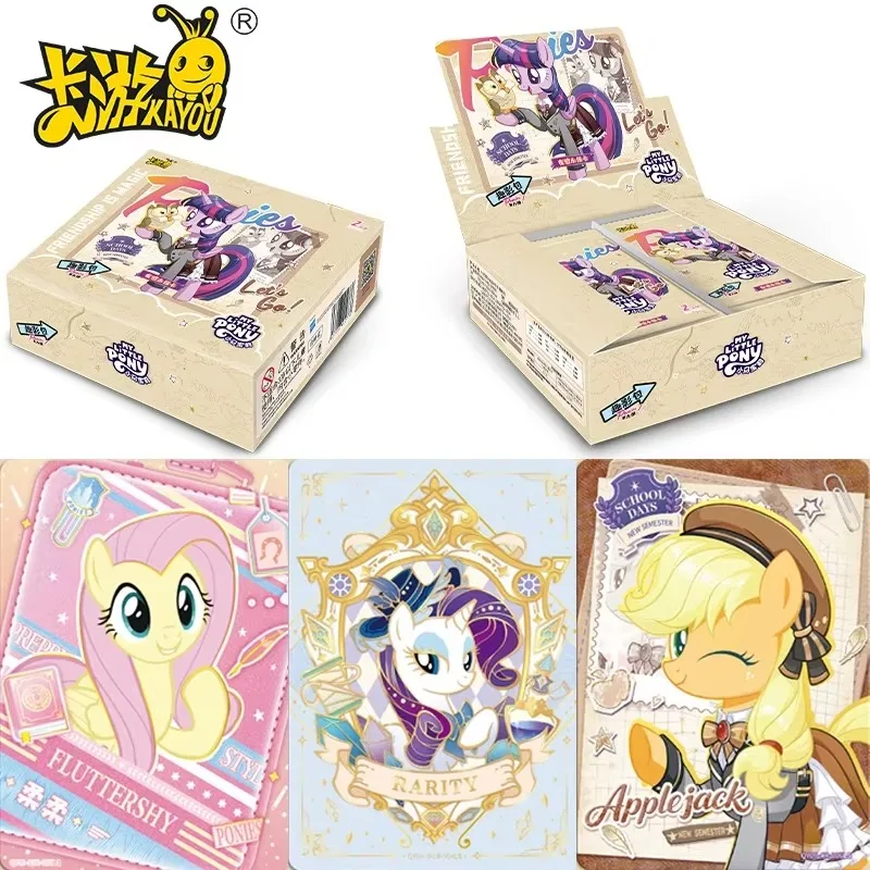 KAYOU Genuine My Little Pony Card Friendship Eternal Fun Shadow Pack‌ Campus Daily Life Princess Anime Collectible Card Toy Gift