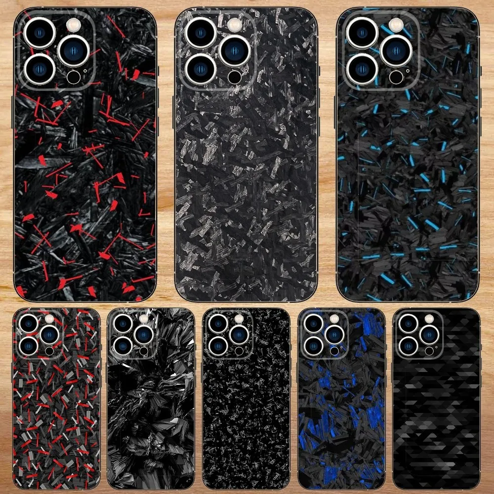 

Carbon Fiber Pattern Painting Phone Case For iPhone 16,15,14,13,12,11,Pro,Max,Plus,Mini,X,XS,XR,8,7,6,S,Plus,SE Soft Black Case