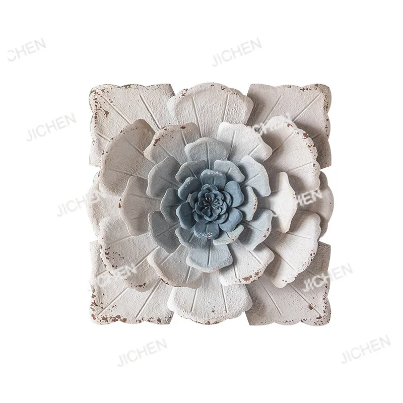 

Креативное украшение стены в американском стиле кантри, настенный реквизит для съемки в стиле ретро, белый фон для гостиной, спальни, цветок, настенный декор