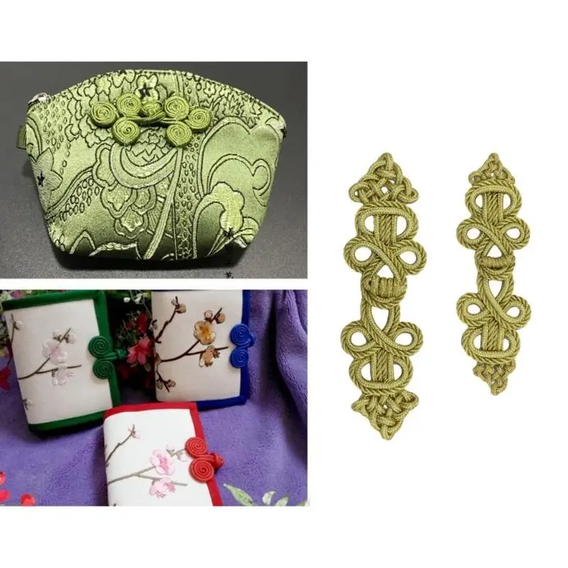 39BD Chinese Costume Knot Button Sewing on Closure Buckle DIY Cheongsam Accessories