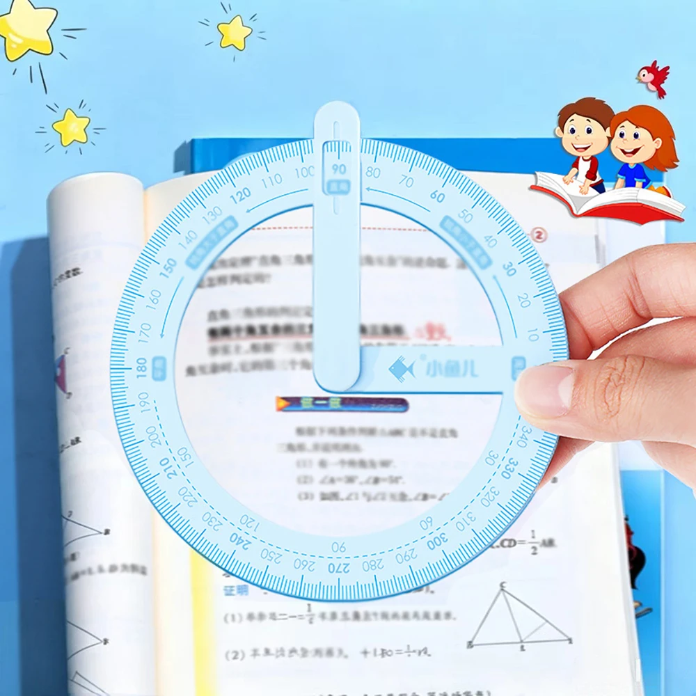 360 degree activity angle teaching tool, student math protractor, multifunctional angle ruler demonstrator