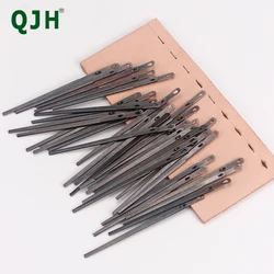 QJH Flat Leather Sewing Needle 2 Size, Leather Hand Sewing Needles, Leather Lacing Needle, Leather Rope Sewing Needle, DIY Tools