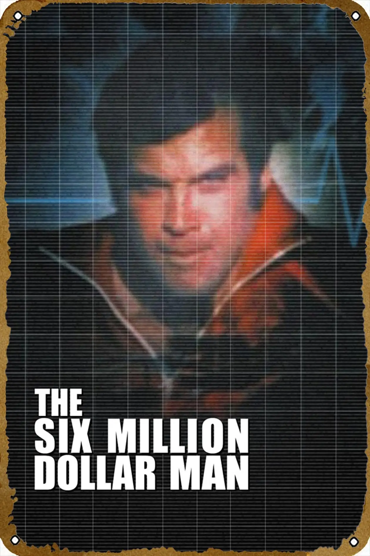 Kniil-ドルの男のポスター,セレブの映画,レトロな金属,ブリキの看板,家庭,キッチン,バー,カフェ,クラブ,ケーブ,ヴィンテージ,アート,6万ドル