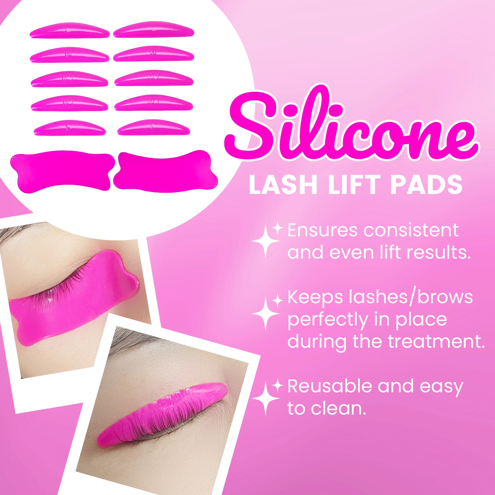 Lomansa Zachte Kleverige Schilden Koreaanse Lash Lift Pads Met Wimper Onder Ooglapjes Eye Pads voor Lash Perm Lamineren Make-Up Tool