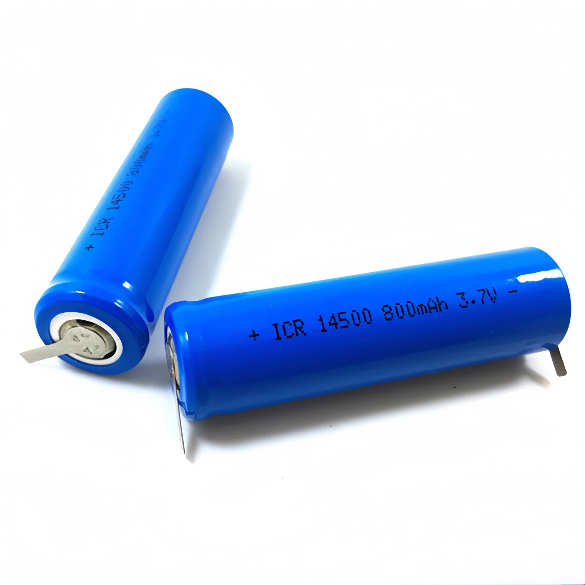 14500 battery 3.7V 800mAh rechargeable lithium battery with solder tabs for Shaver Power bank Speaker Electric hair clipper