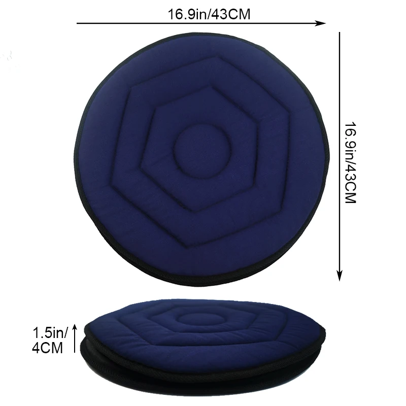 AUTO PLUS Portable Lightweight Swivel Seat Cushion For Adults, Seniors, and Elderly, Rotating Cushioned Seat