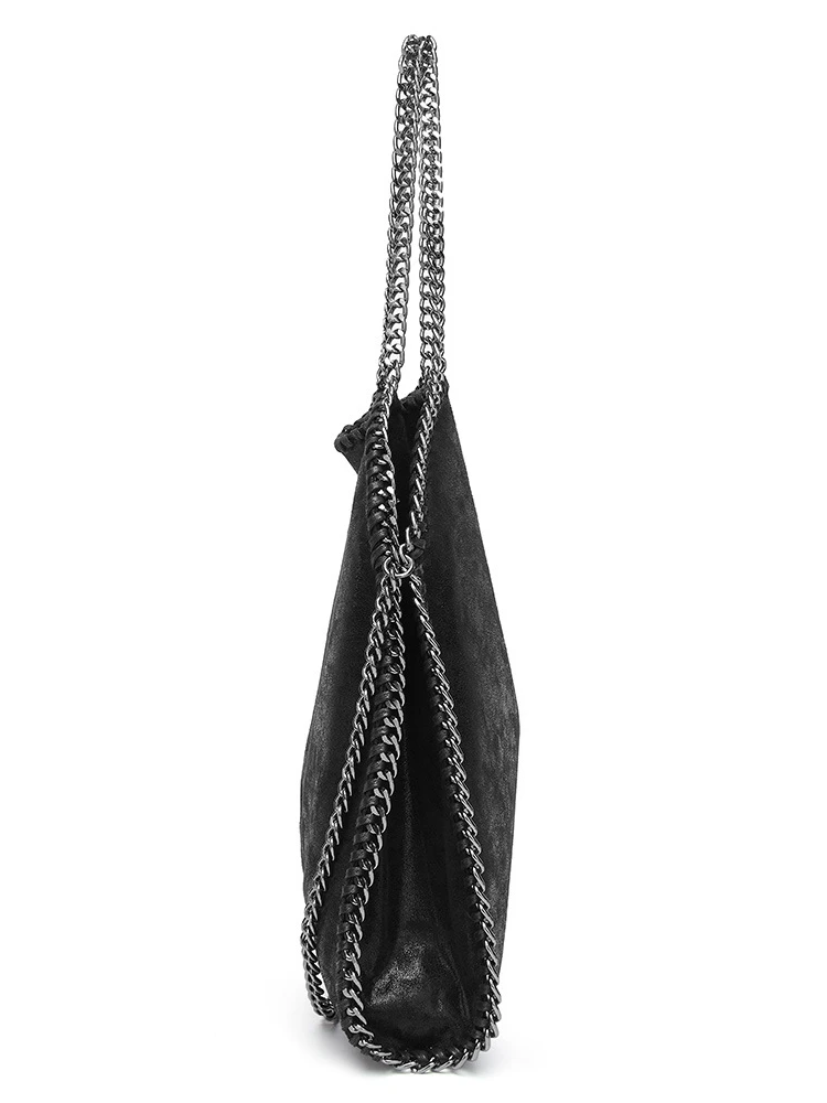 faionable-chain-oulder-bag-large-staed-chain-handbag-women's-bag-sli-multi-way-wear-polyester-cotton-zipper