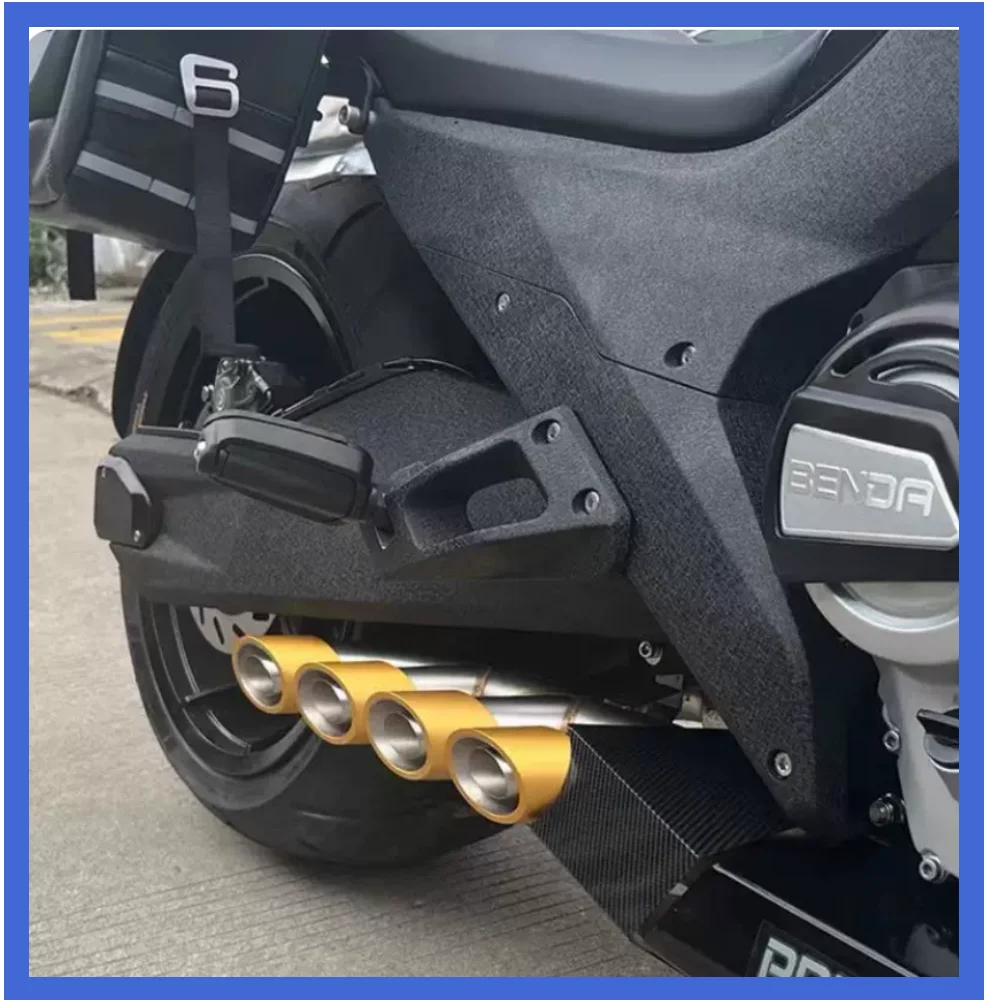 Suitable for Benda LFC700 motorcycle exhaust system front connector pipe, motorcycle muffler pipe, quad exhaust pipe Liao 700