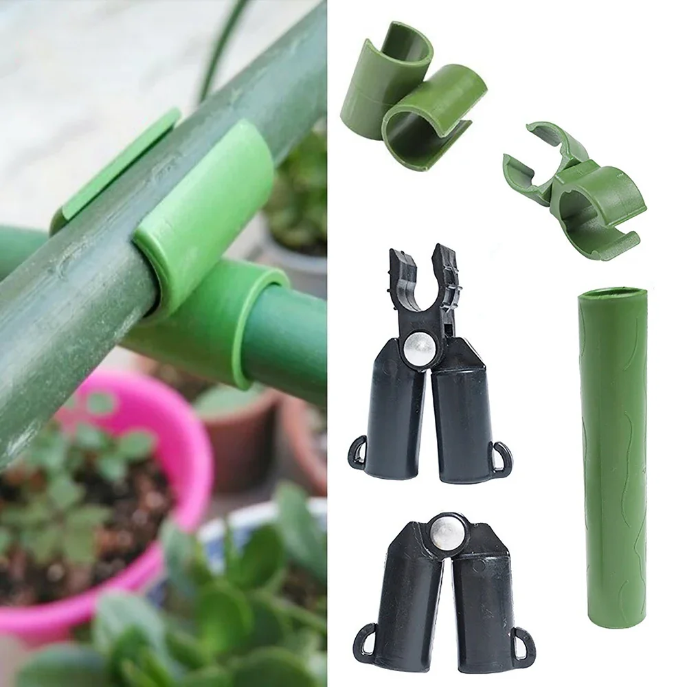 

10 PCS Universal Plastic Clips Plant Support Fixed Connector Pillars Gardening 11-20mm Diameter Fastener Adjustable Accessories