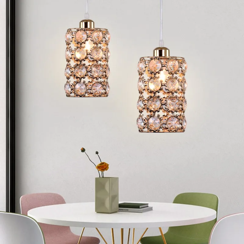 2024 Modern E26 Crystal Dining Chandelier Home Appliance Pendant Lights Fixtures Lamp Dining Table Restaurant Personalized Decor